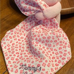 Child Of Mine Carters Mommy's Cutie Pink Leopard Kitty Security Blanket Rattle